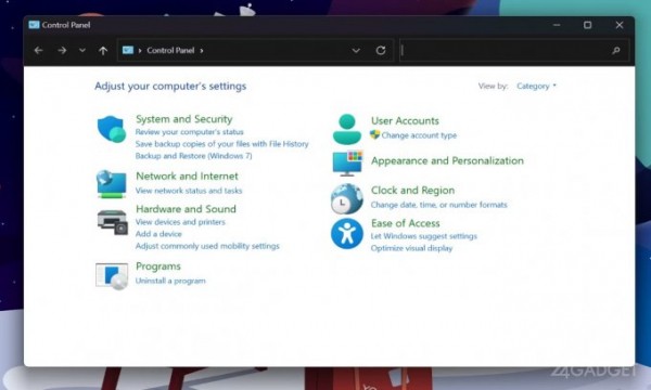 Microsoft решил избавится от «Панели управления» в Windows 11